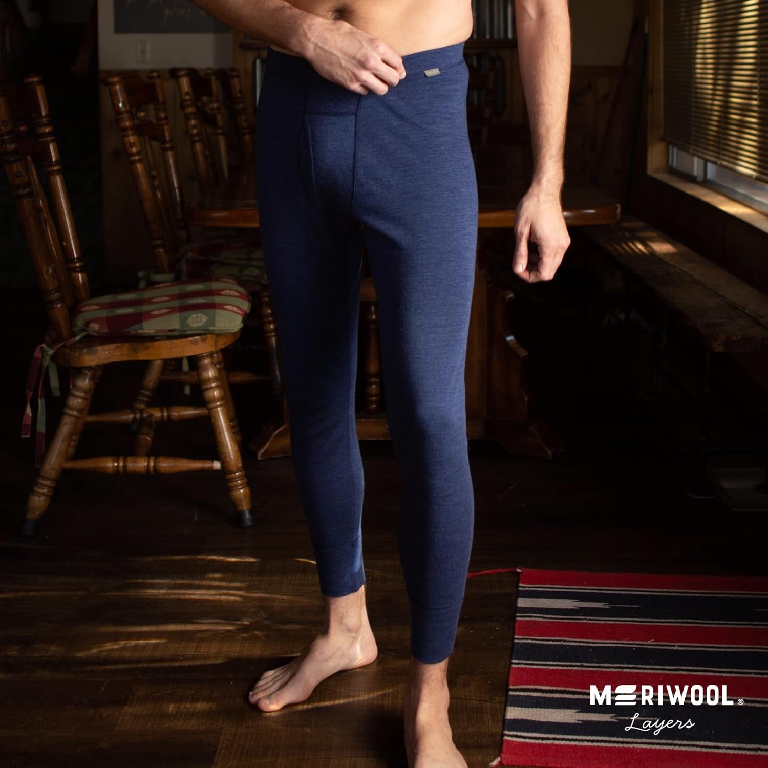 Mens Base Layer 100% Merino Wool Thermal Pants