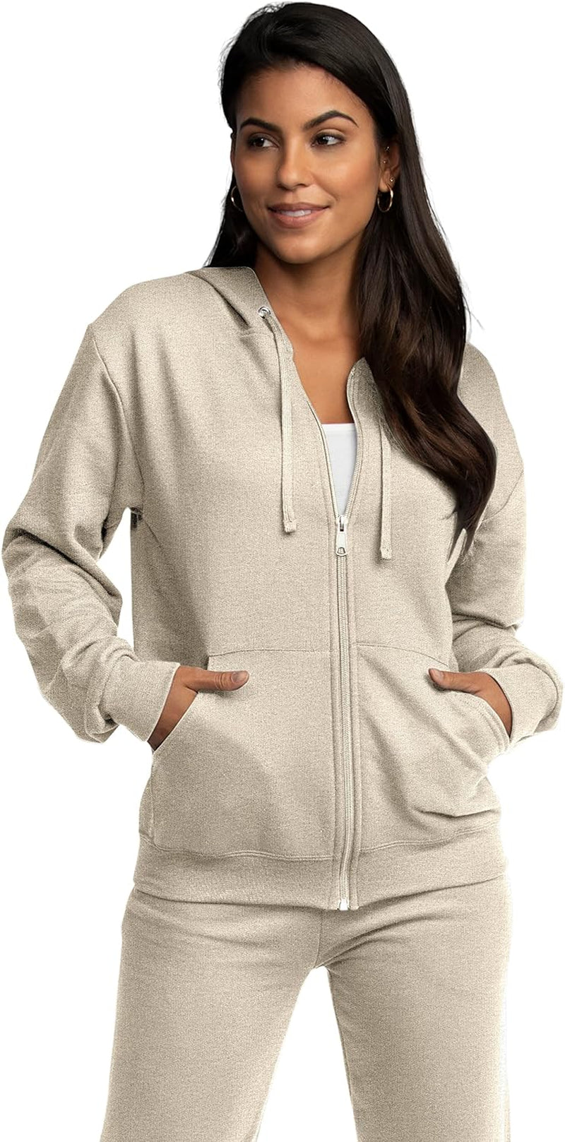 Unisex Adult Eversoft Fleece Full Zip Hoodie Sweatshirt